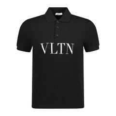 VALENTINO VLTN Chest Logo Polo-Shirt Black