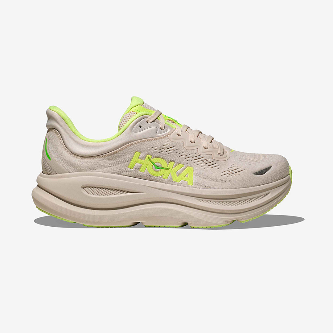 Hoka Men's Bondi 9 "Grout/Neon Yuzu"