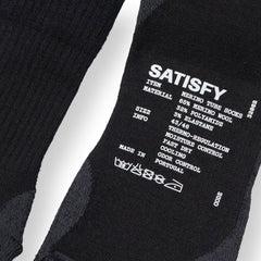 Satisfy Merino Nylon Tube Socks "Black"