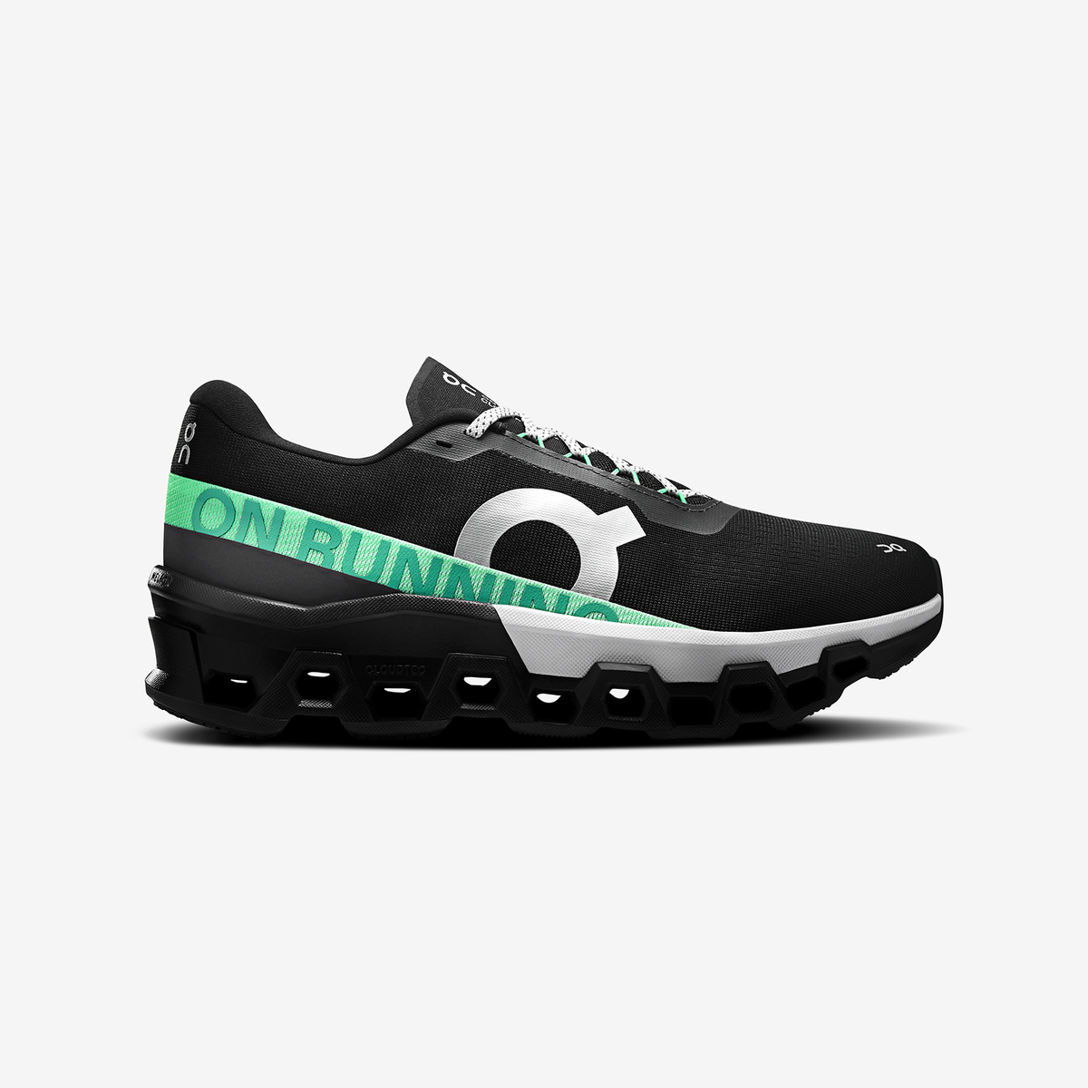 On Men's Cloudmonster 2 "Black/Glacier"