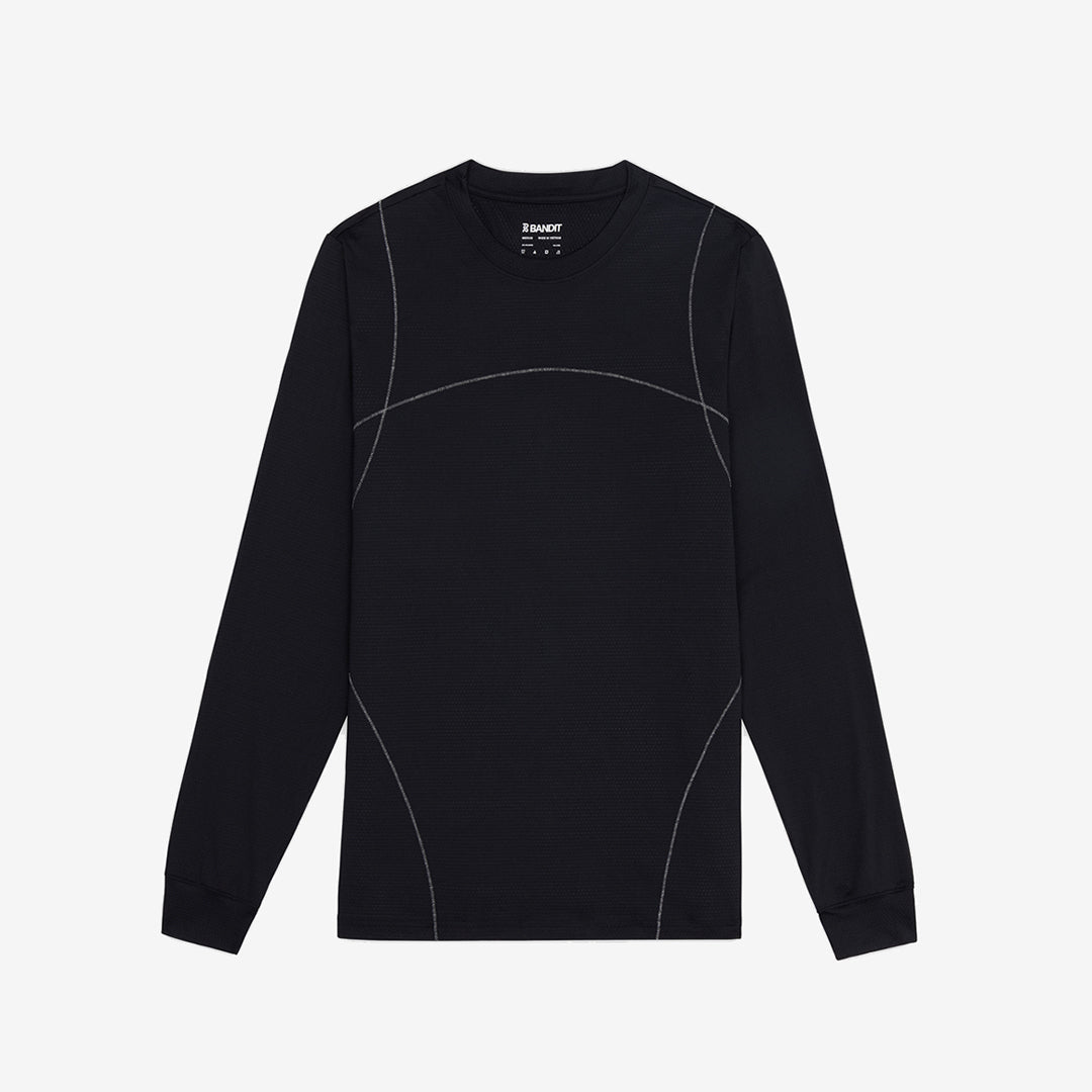 Bandit Men's Micromesh™ Reflecto Stitch™ Long Sleeve Tee "Black"