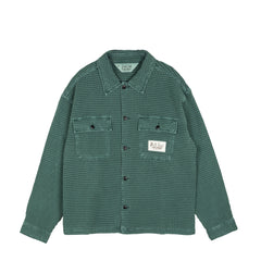 Brain Dead Waffle Button Front Shirt