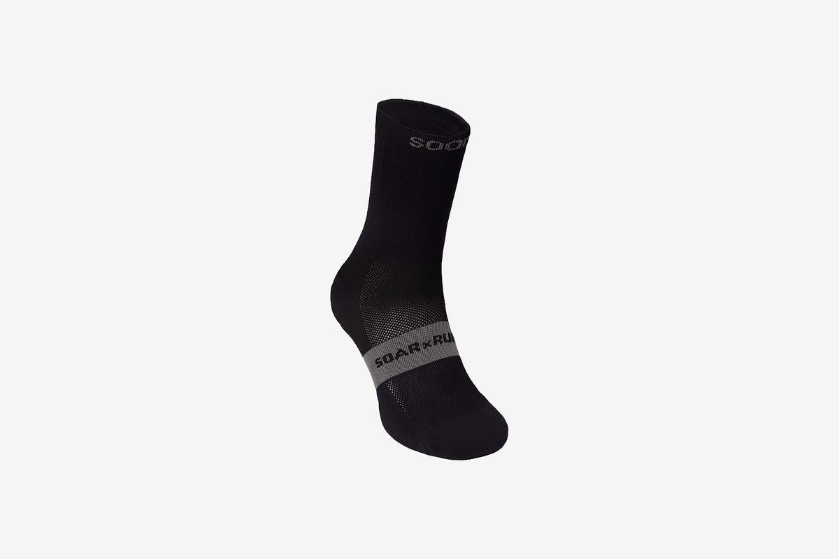 Soar Unisex Crew Sock “Black”
