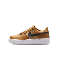 Boy's Nike Air Force 1 "Wheat Club Gold White Anthracite"