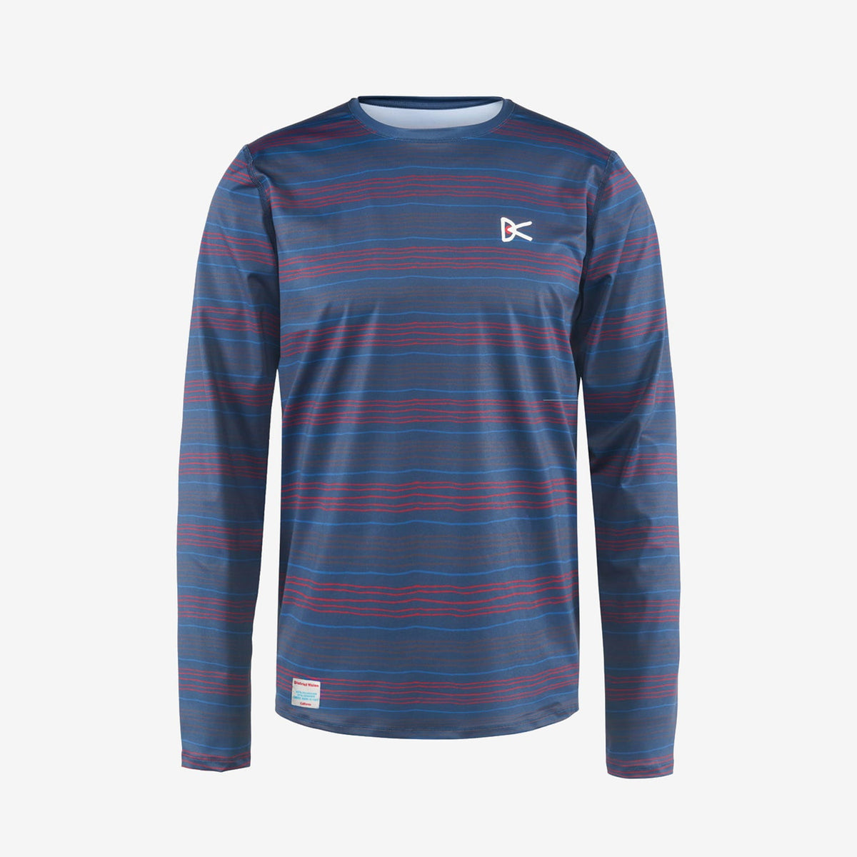 District Vision Lightweight Long Sleeve Tee "Micro Stripes"