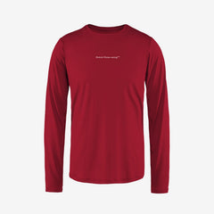 District Vision Ultralight Aloe Long Sleeve Tee "Cardinal"