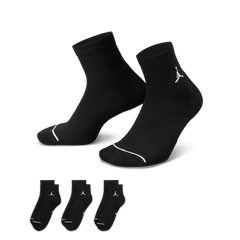 Jordan Everyday Ankle Socks 3 Pairs "Black White" (Unisex)