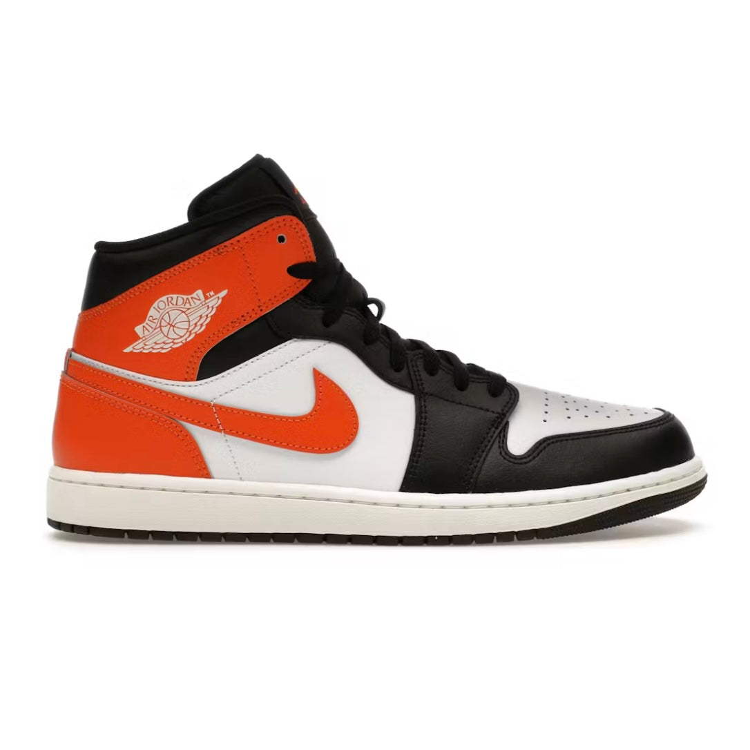 Nike Air Jordan 1 Mid Black Toe Starfish