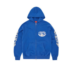 Corteiz Gasolina Double Zip Hoodie (Royal Blue)
