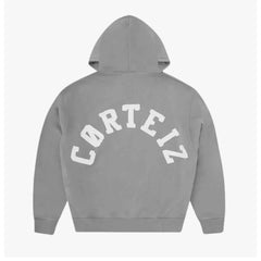 Corteiz Colly Arch Zip Hoodie & Bottoms Pewter Grey
