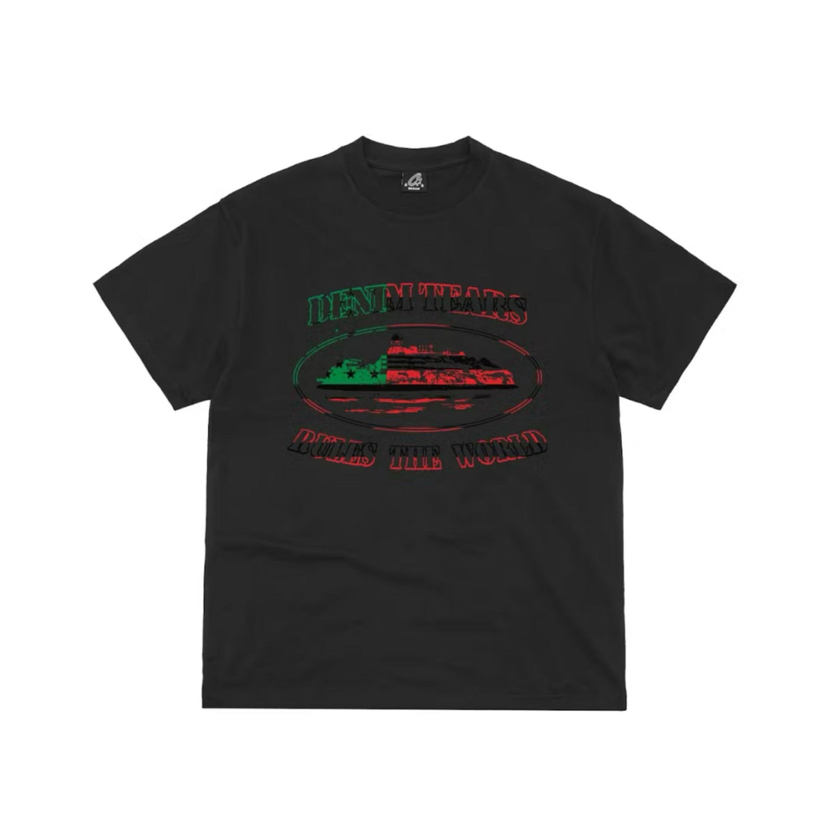 Corteiz x Denim Tears Cortears OG Alcatraz Tee Black