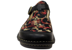 Alegria Classic Handcraft Womens Leather Clogs Open Back Shoes