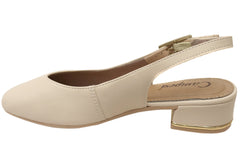 Campesi Olinda Womens Brazilian Sling Back Heels With Comfort Footbed