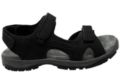 Cabello Comfort Trek Womens Leather Adjustable Strap Sandals