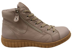 Cabello Comfort Reagan Womens Comfortable Leather European Ankle Boots