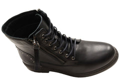 Cabello Comfort Esther Womens Comfortable Leather European Ankle Boots