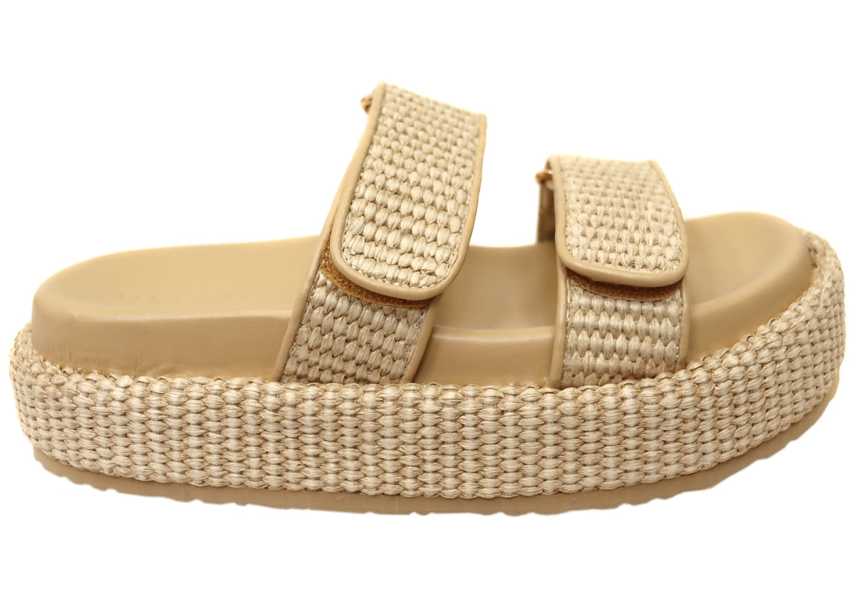 Billini Suvi Womens Comfortable Platform Slides Sandals