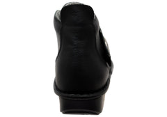 Alegria Caiti Womens Leather Ankle Boots With Adjustable Strap