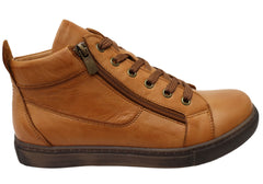 Cabello Comfort EG1570 Womens Flat Leather European Ankle Boots