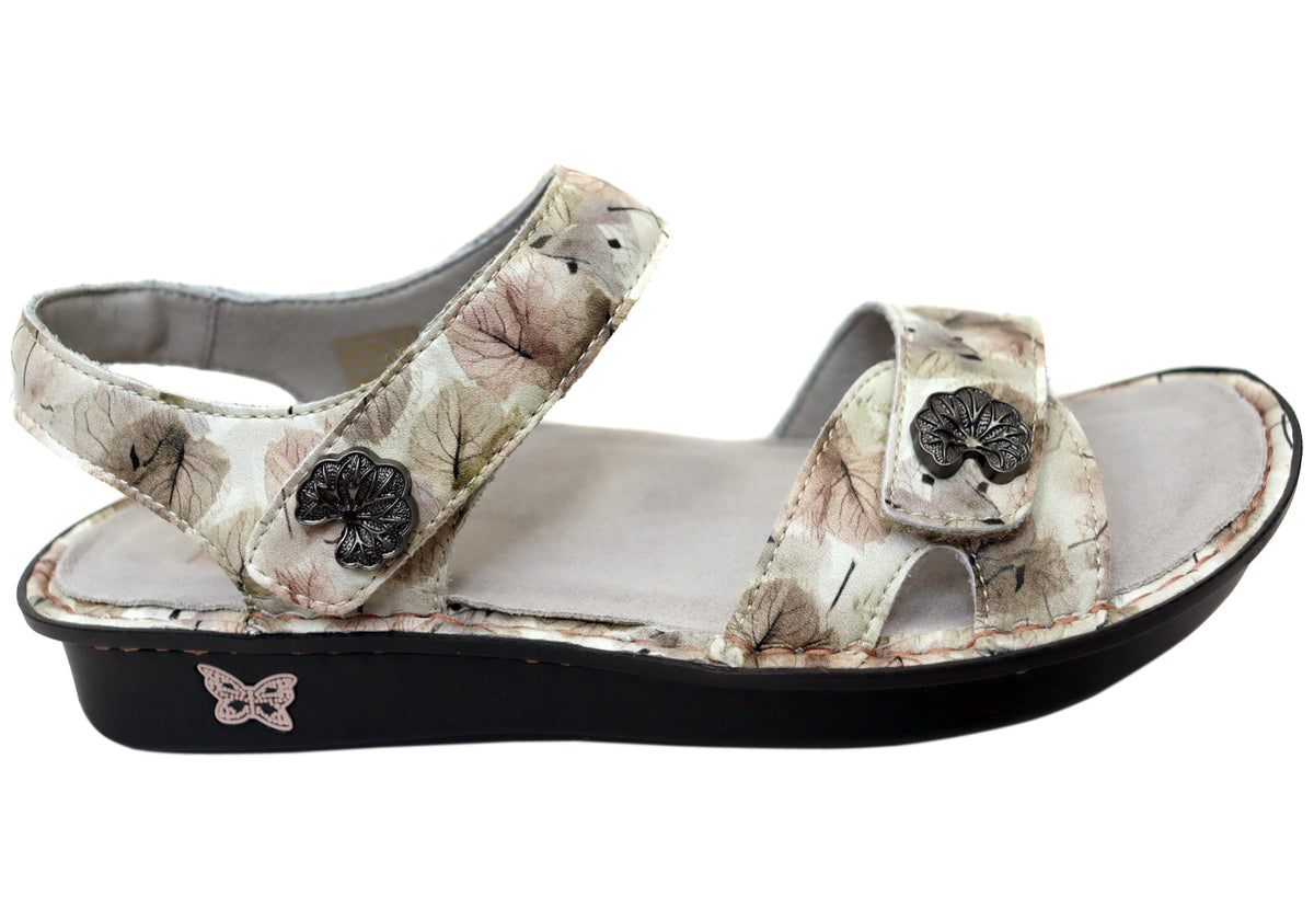 Alegria Vienna Womens Comfortable Leather Sandals Soft As I Leaf You