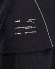 Bandit Men's Micromesh™ Reflecto Stitch™ Long Sleeve Tee "Black"