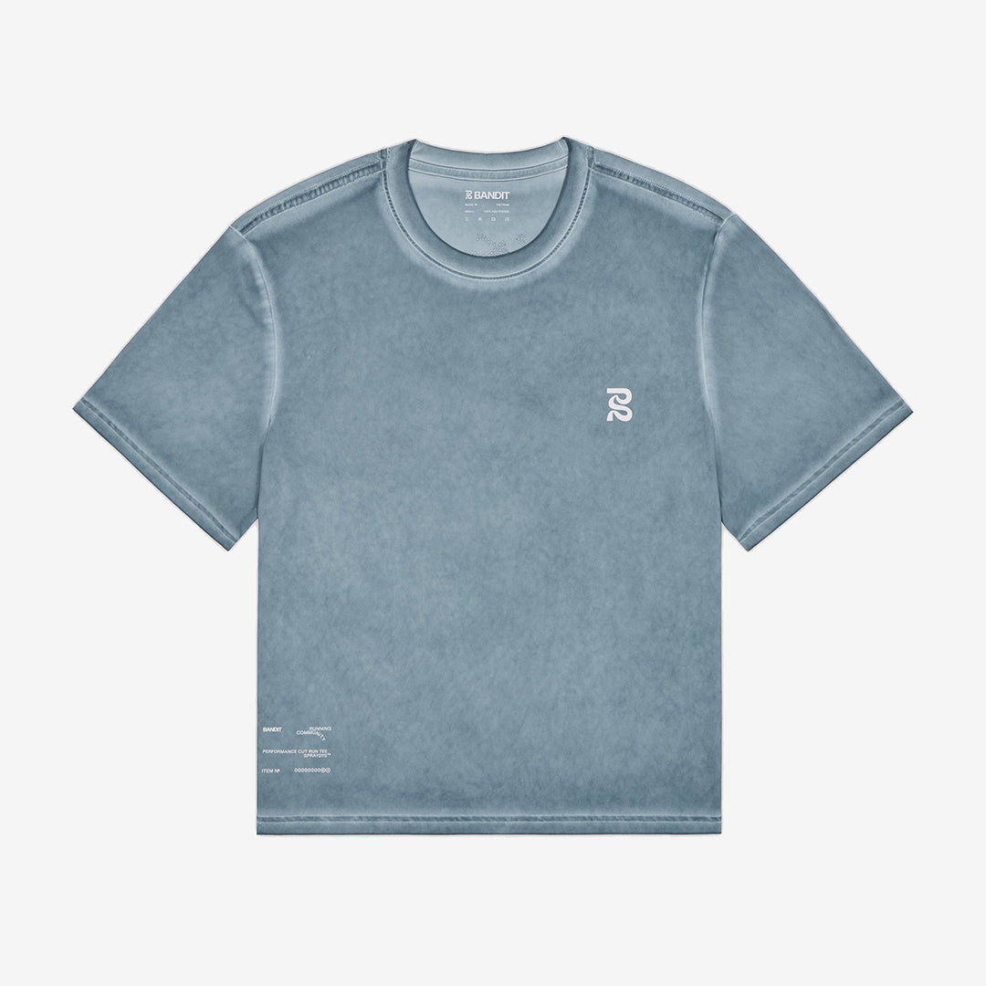 Bandit Men's FrioSoft™ Performance Box Tee "Tranquil Blue SaltFade™"