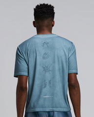 Bandit Men's FrioSoft™ Performance Box Tee "Tranquil Blue SaltFade™"