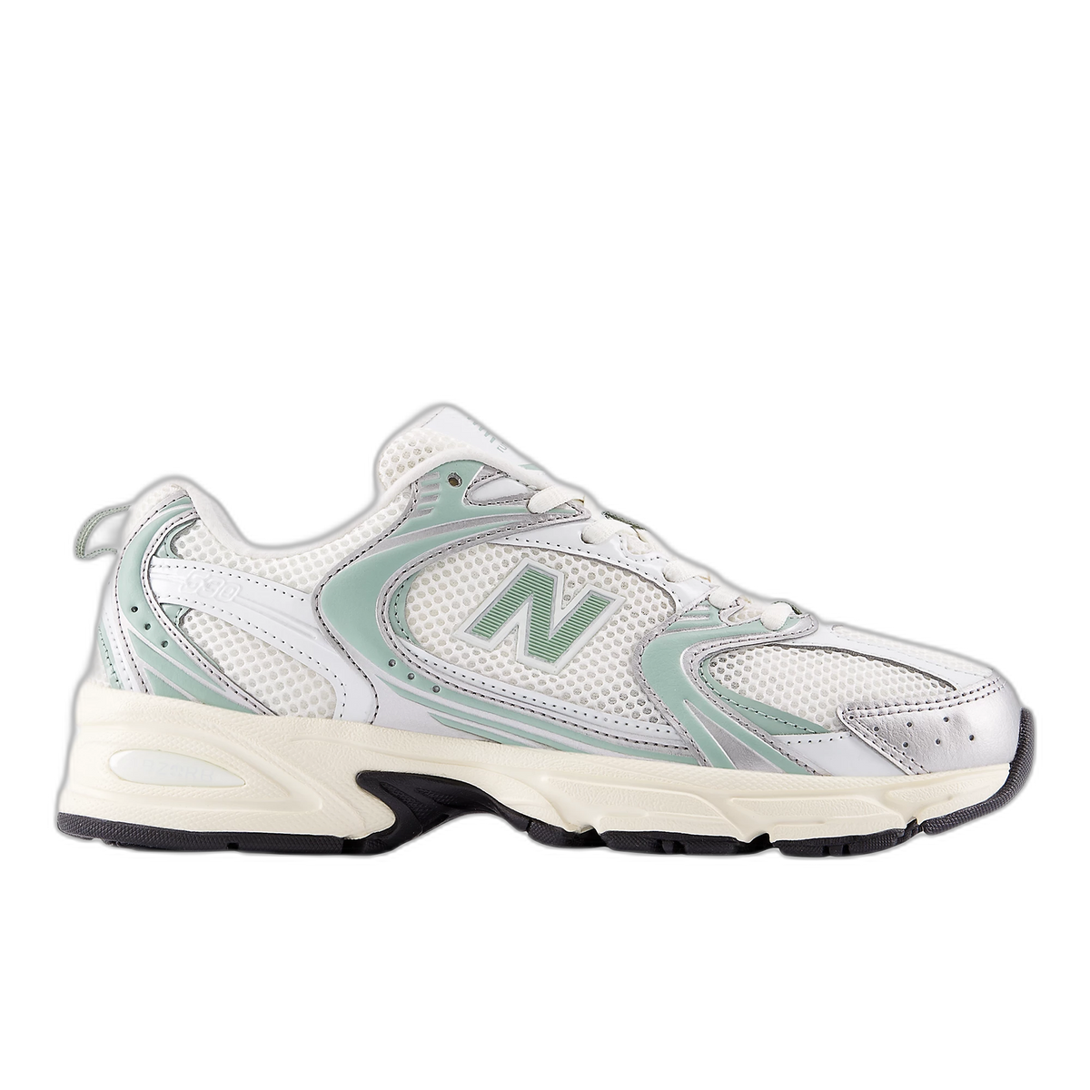 530 Silver Metallic Mosaic Green
