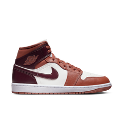Air Jordan 1 Mid Dusty Peach Night Maroon (Women's)