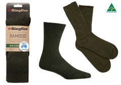6 Pairs of KingGee Mens Bambo Work Socks Made In Australia