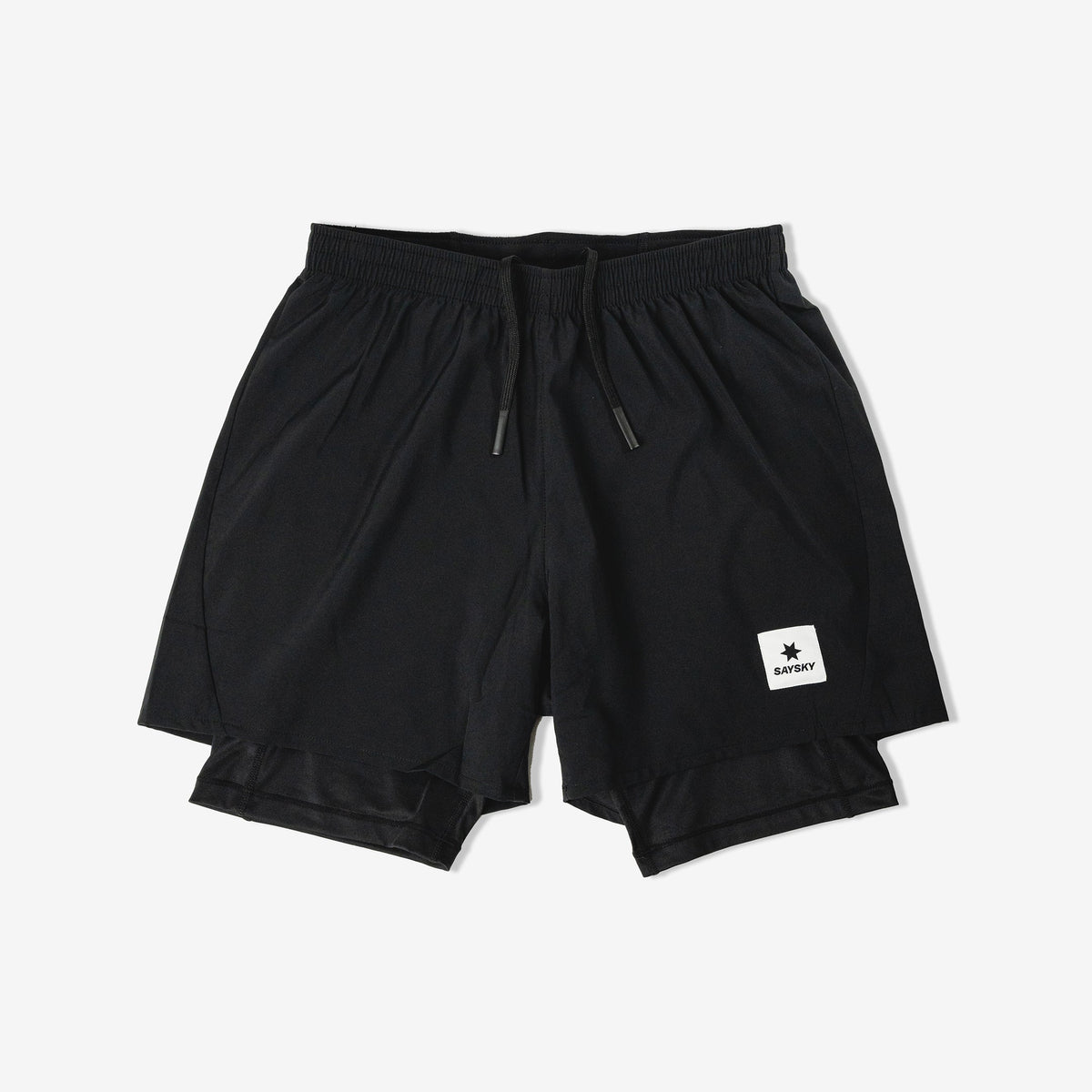 Saysky Men's Pace 2 in 1 Shorts 5'' "Black"