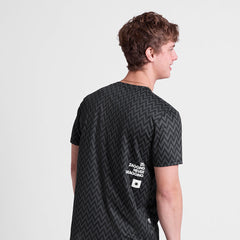 Saysky Men's Combat T-Shirt "Black Zig Zag"