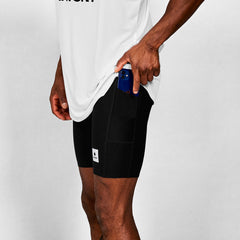Saysky Men's Flow+ Race Short Tights 7" "Black"