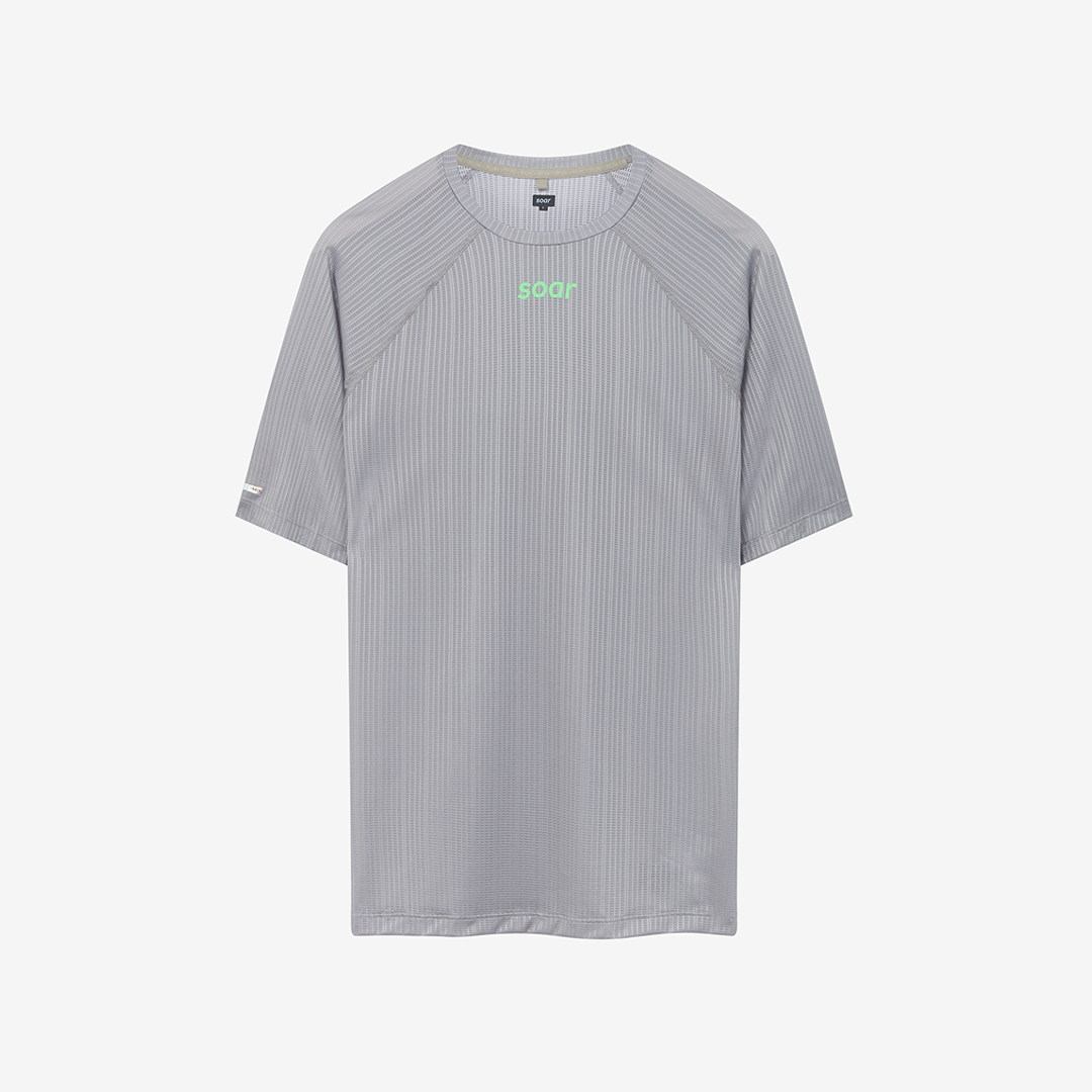 Soar Men's Race Tee "Silver Grey"