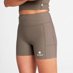 Saysky Women's Combat+ Rib Short Tights 4" "Taupe"