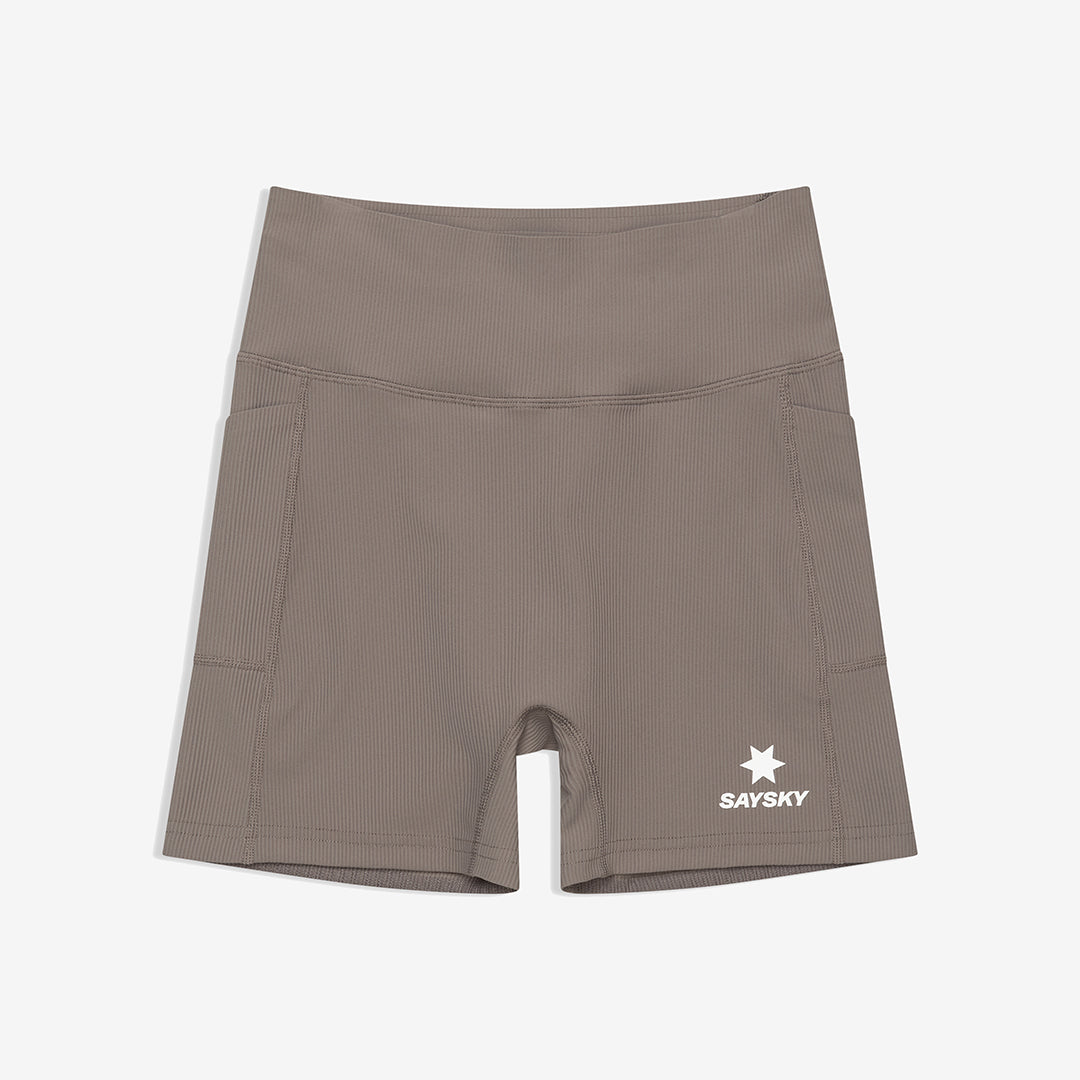 Saysky Women's Combat+ Rib Short Tights 4" "Taupe"