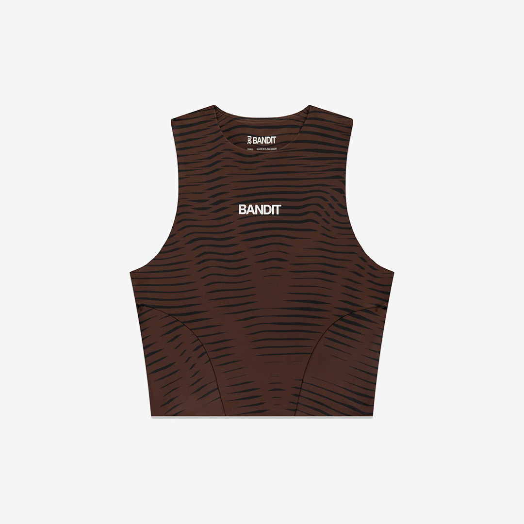 Bandit Women's Stamina™ Race Crop "Organic Stripe Cacao"
