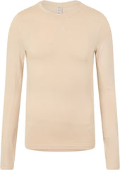 adidas Tech-Fit AeroReady Long Sleeve Mens Training Top - Beige