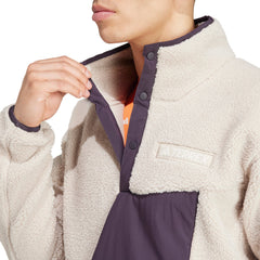adidas Terrex Xploric High Pile Fleece Mens Sweatshirt - Beige