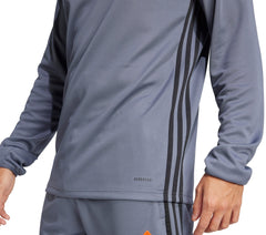 adidas Tiro 25 Essentials Half Zip Long Sleeve Mens Training Top - Grey