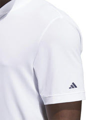 adidas Ultimate365 Tour Short Sleeve Mens Golf Polo Shirt - White