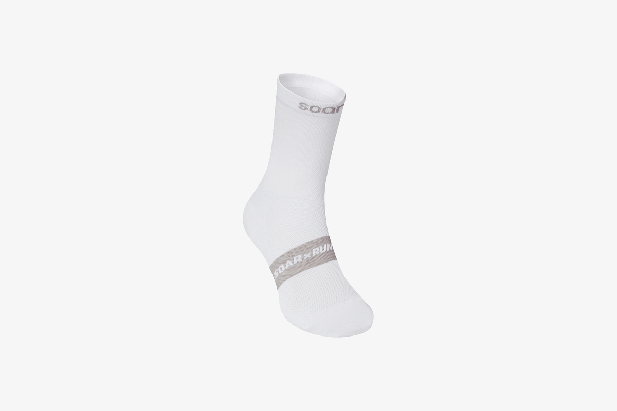 Soar Unisex Crew Sock “White”